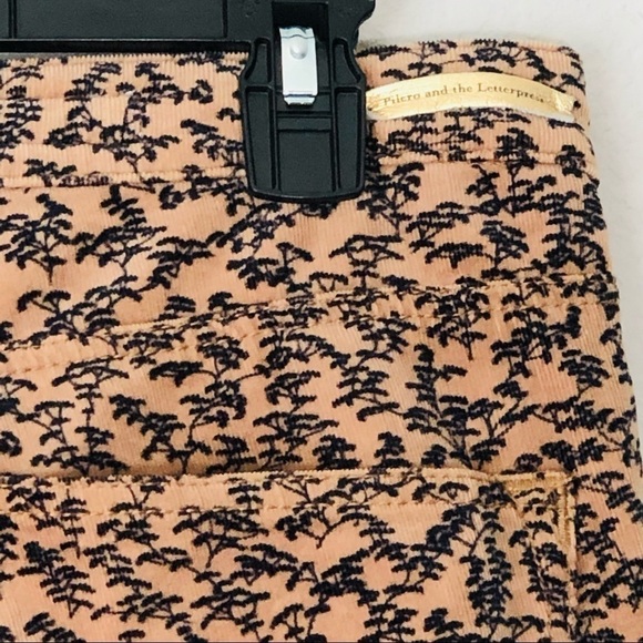 Anthropologie Pilcro & Letterpress Foliage Corduroy High Rise Serif Pants sz 30 - Picture 8 of 9